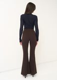 Victoria flared trousers ROSSO BORDEAUXVERDE GARDENMARRONENERO Woman image number 5