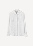 Alessia-F satin shirt BIANCO WHITE Woman image number 5