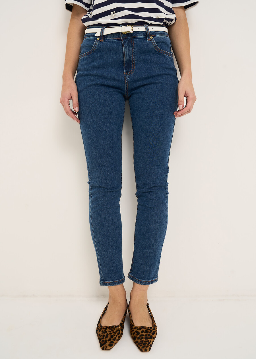 Kate 5-pocket slim denim DENIM DARK DENIMDENIM MEDIUM DENIM Woman , image number 2
