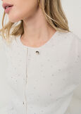 Charil cardigan with strass BIANCO WHITE Woman image number 2