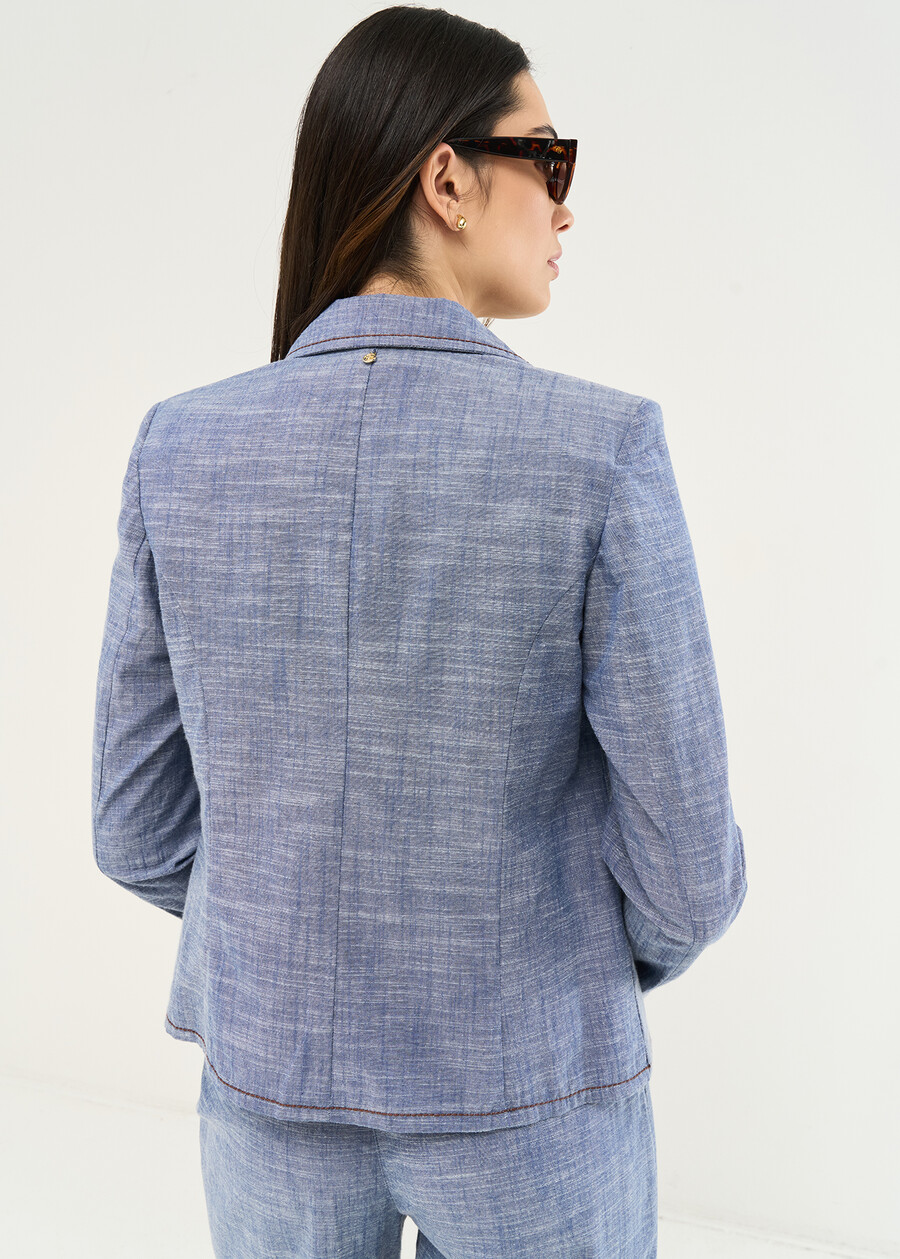 Gabriel pure cotton jacket DENIM Woman , image number 2