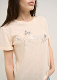 Soleil embroidered T-shirt ROSA Woman image number 2