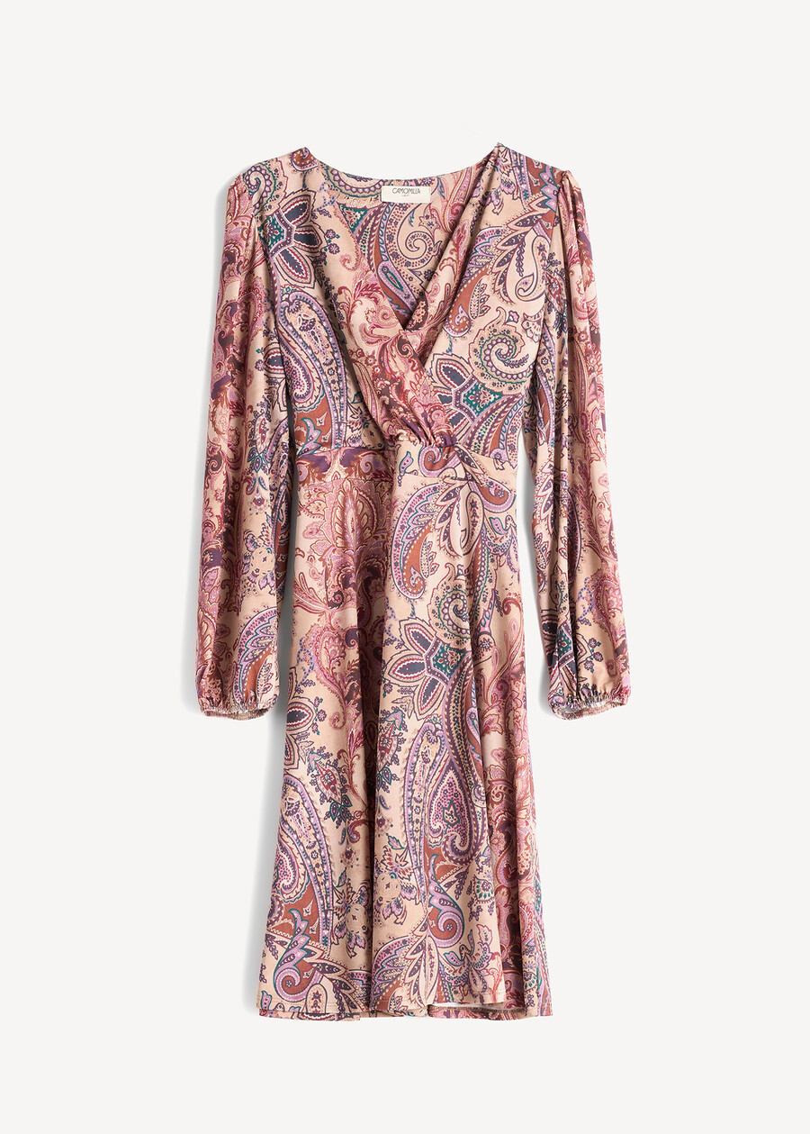 Agos macro paisley print dress ROSSO BORDEAUX Woman , image number 5