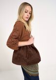 Bayl faux-suede slouchy bag MARRONE Woman image number 1