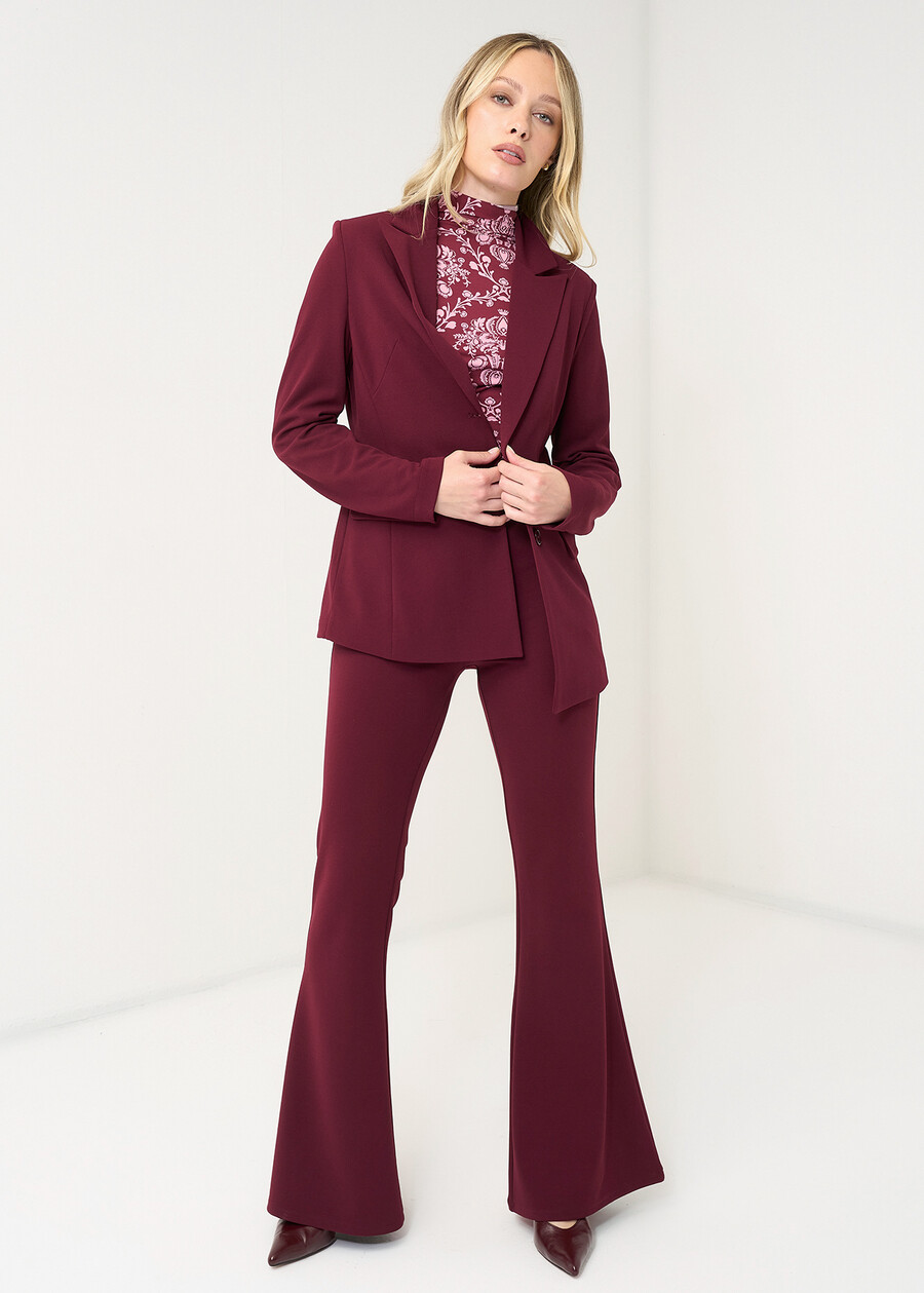 Giselle slim fit blazer ROSSO BORDEAUXVERDE GARDENMARRONE Woman , image number 6