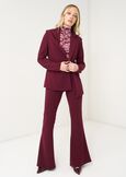 Giselle slim fit blazer ROSSO BORDEAUXVERDE GARDENMARRONE Woman image number 6