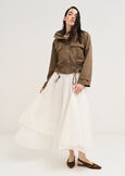 Gledis long cotton skirt BIANCO WHITE Woman image number 4