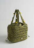 Barley woven paper shopping bag VERDEROSSO Woman image number 1