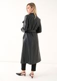 Timoty faux-leather trench coat NERO Woman image number 4