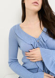 Mietta knit with jewel buttons GRIGIO Woman image number 2
