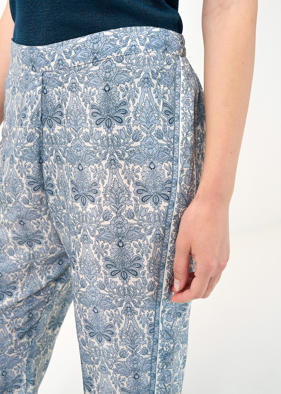 Pablo printed trousers CELESTE FIORDALISO Woman , image number 3