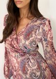 Agos macro paisley print dress ROSSO BORDEAUX Woman image number 3
