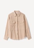 Carlotta linen and cotton blend shirt BEIGE Woman image number 5
