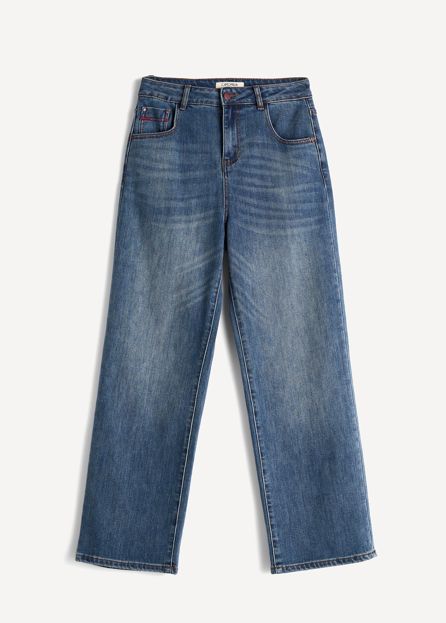 Kate jeans with contrast details DENIM MEDIUM DENIM Woman , image number 5