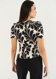 Sirya knotted front T-shirt BEIGE LATTE Woman image number 3