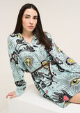 Cady long patterned shirt VERDE Woman image number 2