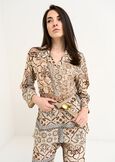 Bly printed embroidered blouse BLU AVIONBEIGE Woman image number 1