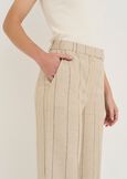 Paky linen blend trousers MARRONEMABKSBLU Woman image number 5