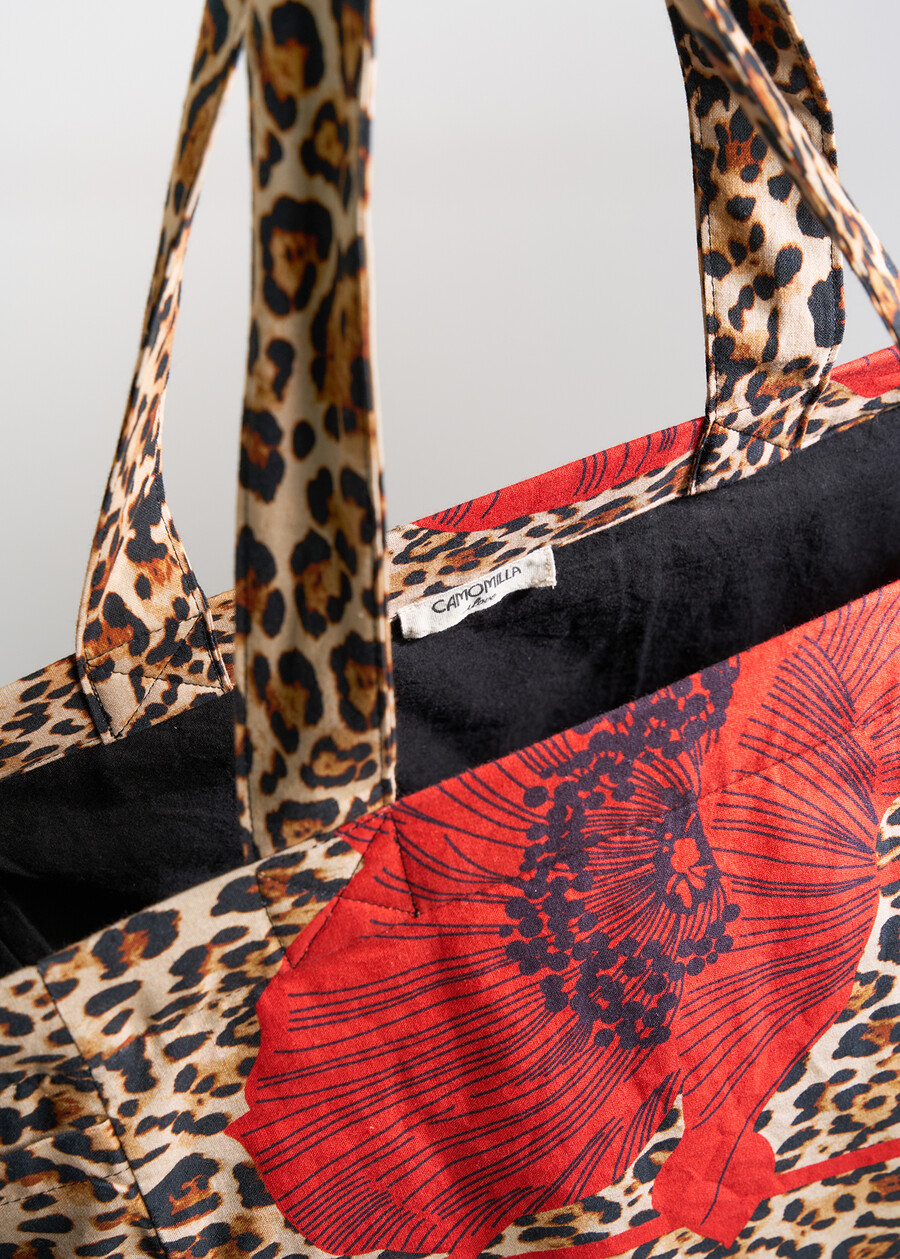 Briana animalier and floral bag ROSSO Woman , image number 3
