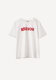 Sax cotton T-shirt BIANCO WHITE Woman image number 4