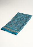 Selma block print scarf VERDEMARRONEBLU Woman image number 1