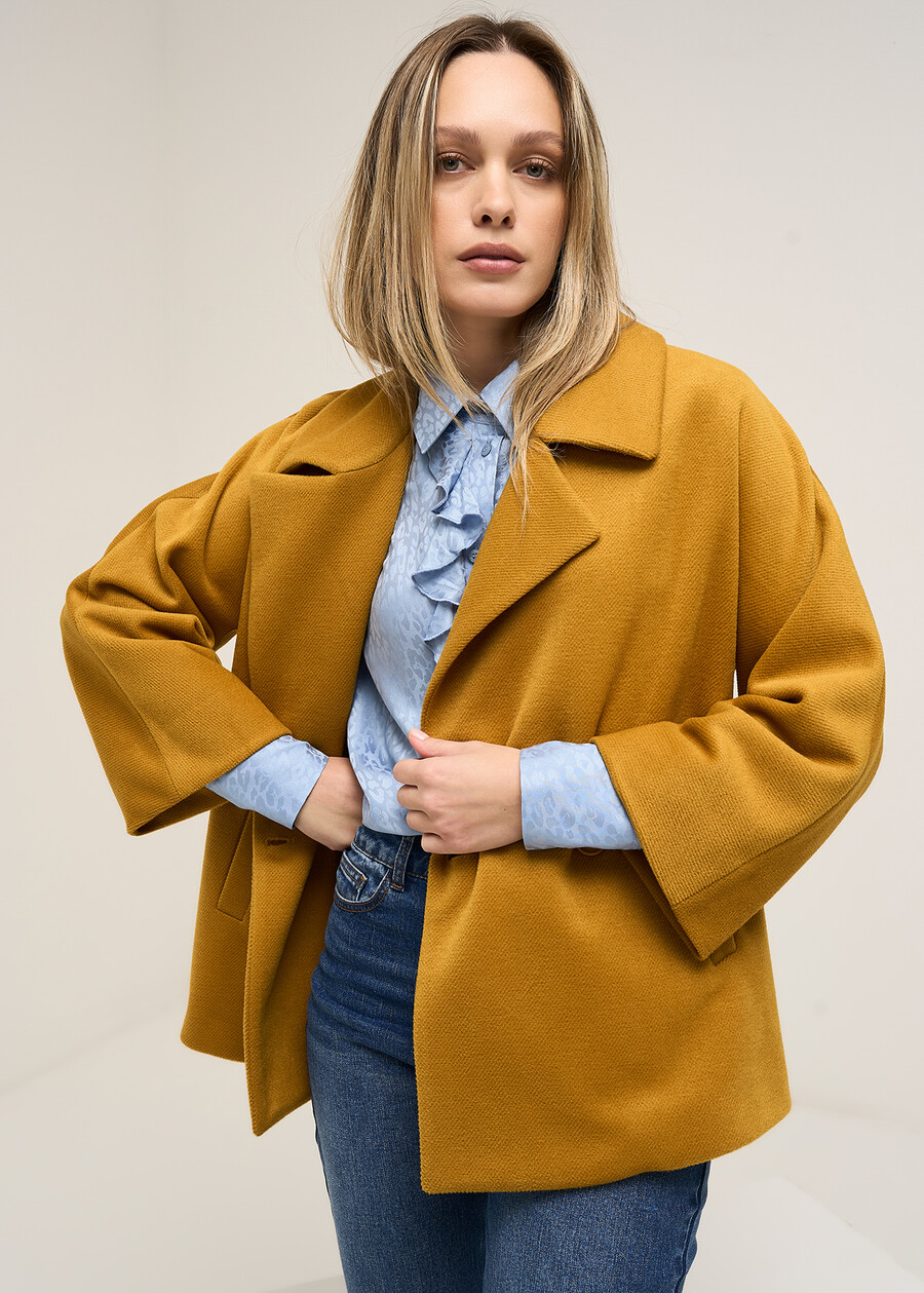 Claudy double-breasted coat BEIGE LATTEARANCIONE Woman , image number 2