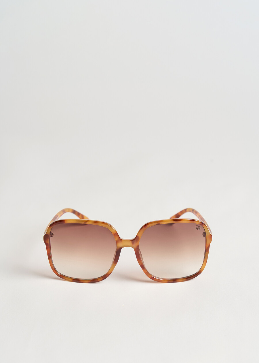 Eco-poly Seventies sunglasses MARRONE Woman , image number 3