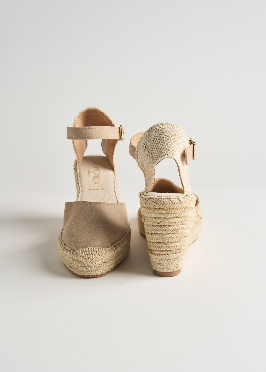 Sophie genuine leather espadrilles BEIGE LIGHT BEIGE Woman , image number 4