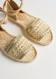 Silvy gold embroidery espadrilles GOLD Woman image number 3