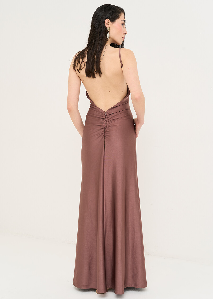 Adam ruched long dress VIOLA Woman , image number 4
