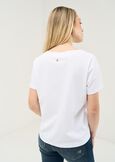 Sady embroidered cotton T-shirt BIANCO WHITE Woman image number 3