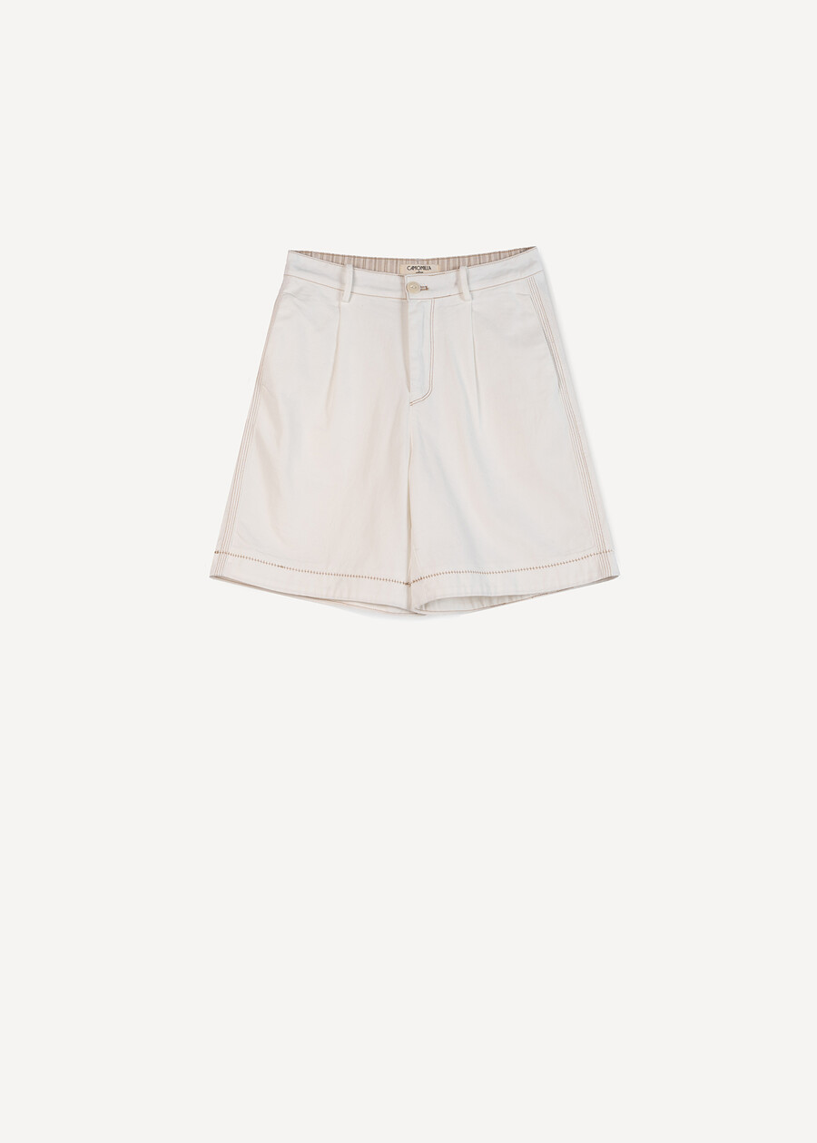Birond light denim bermuda DENIM DARK DENIMBIANCO WHITE Woman , image number 7