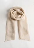 Suellen pleated lurex scarf BEIGE LATTEGOLD Woman image number 1