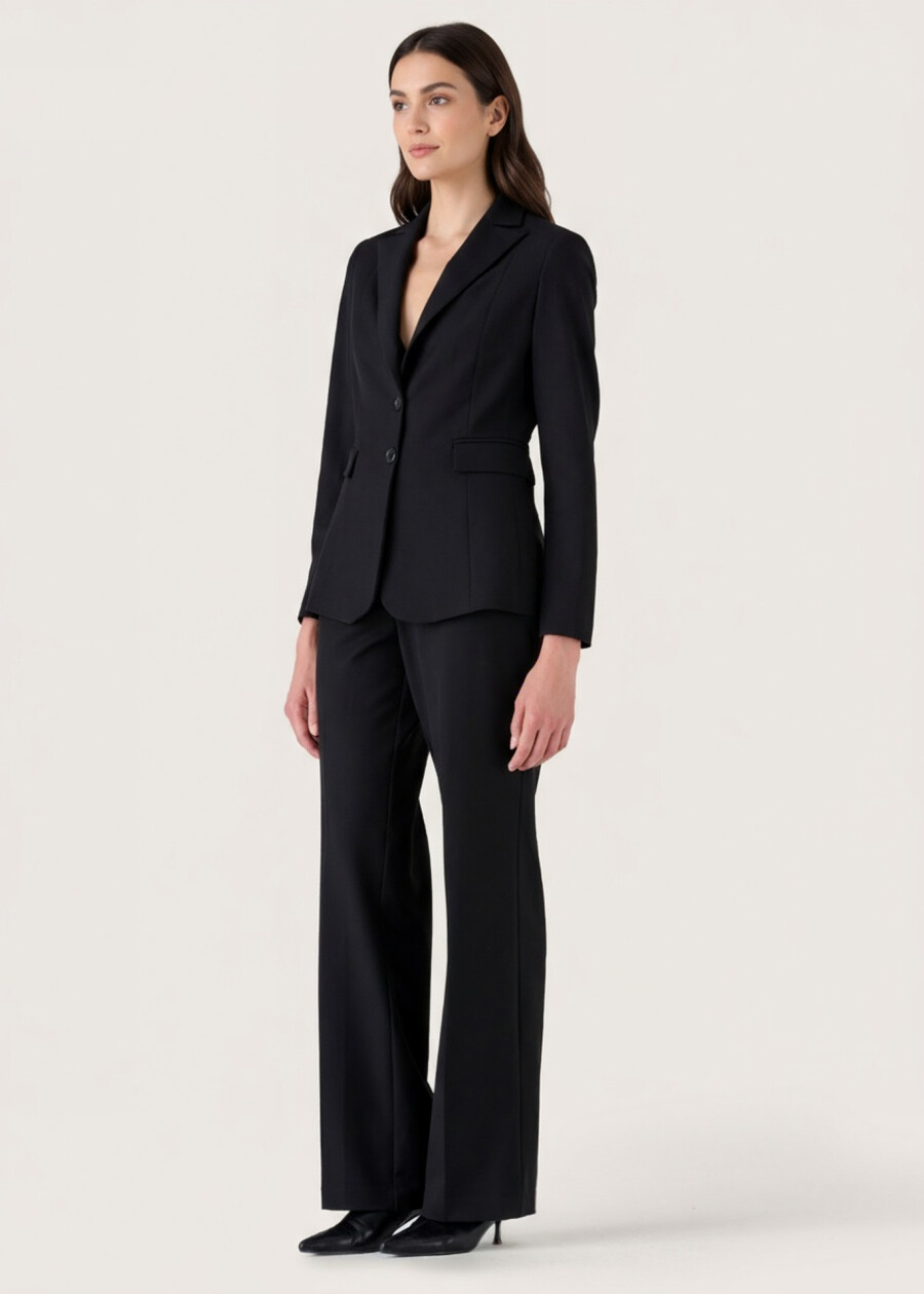 Giorgia technical fabric trousers NERO BLACKBEIGE GESSOBLU Woman , image number 6