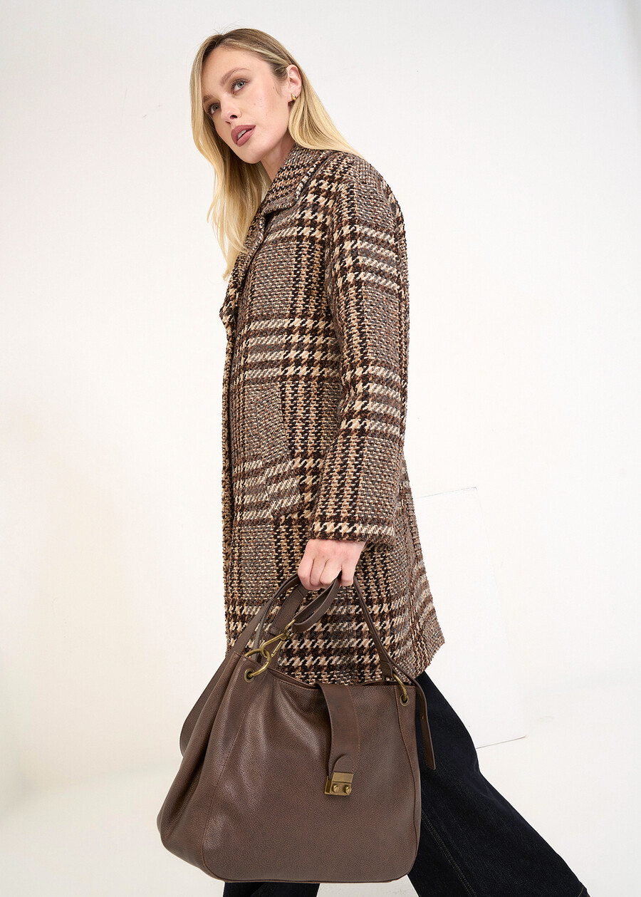 Blond real leather shoulder bag MARRONE Woman , image number 1