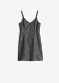 Aky faux leather mini dress GRIGIO GREY Woman image number 7