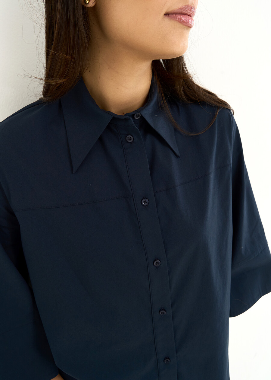 Cely short cotton shirt VERDEBLU Woman , image number 3