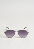 Metal sunglasses with glitter GRIGIO GUN METAL Woman image number 2