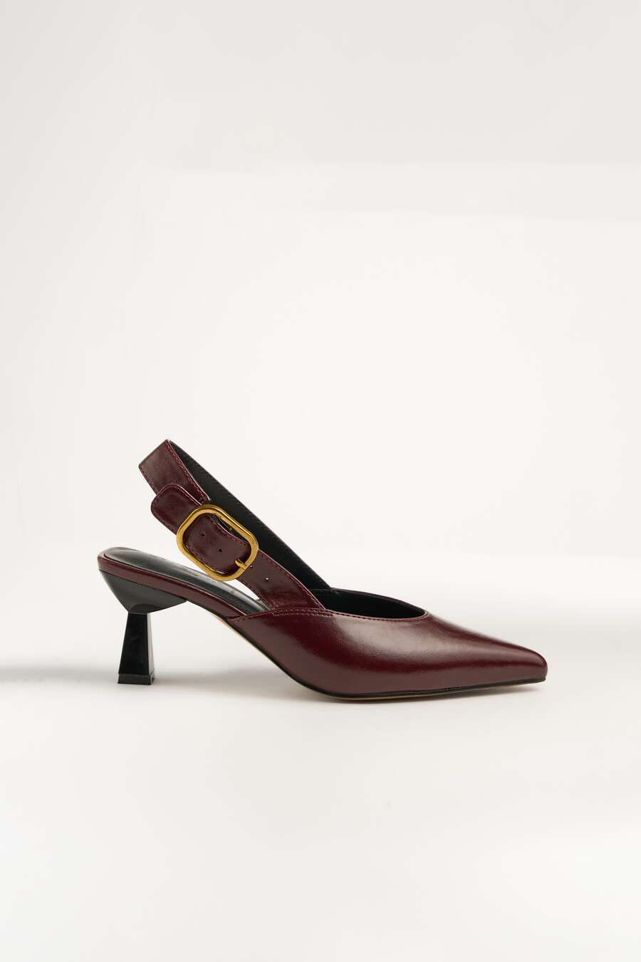 Smeralda maxi buckle slingbacks ROSSO BORDEAUX Woman , image number 5