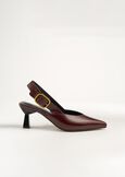 Smeralda maxi buckle slingbacks ROSSO BORDEAUX Woman image number 5