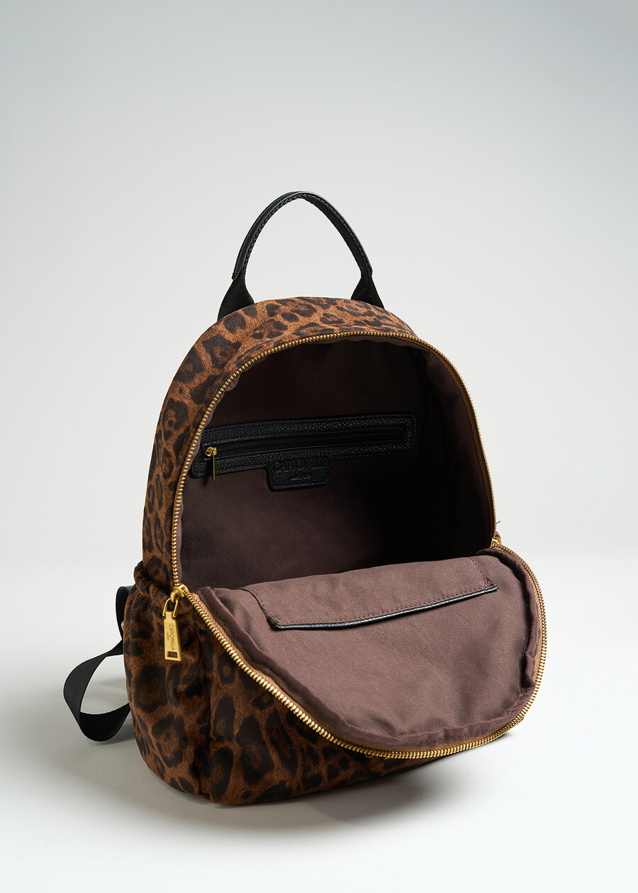 Kabaibel leopard print backpack MARRONE CARAMELLO Woman , image number 2