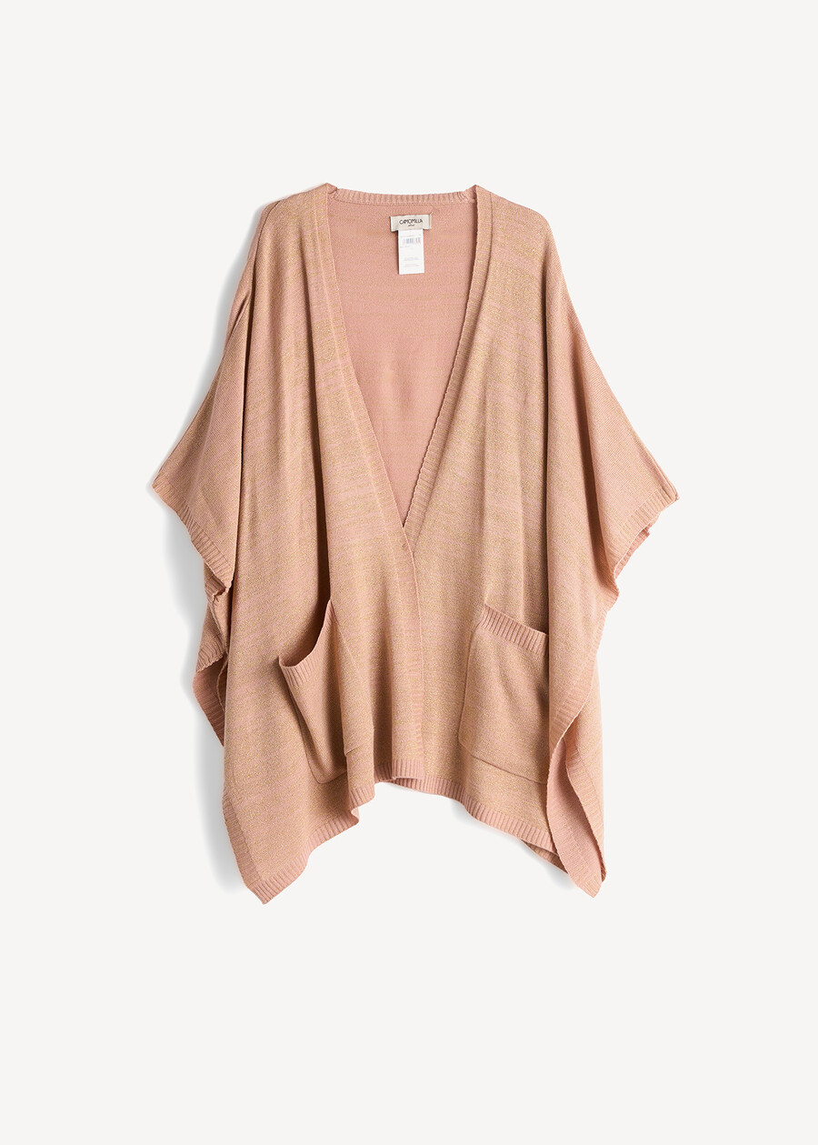 Maila knit cape with lurex ROSA Woman , image number 5