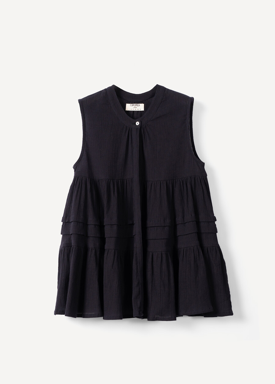 Thor cotton crepe top BEIGEBLU Woman , image number 5