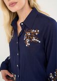Comet embroidered shirt BIANCOBLU Woman image number 2