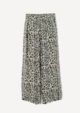 Packy wide animalier trousers VERDE AQUA Woman image number 5