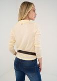 Margaret knit polo with faux vest BEIGE LATTEBLU Woman image number 3