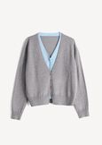 Missy 2-in-1 layered knit jumper GRIGIO Woman image number 4