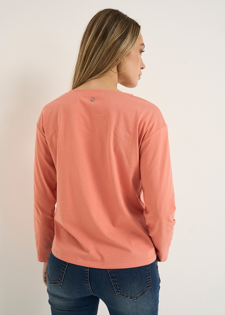 Sammy openwork embroidery T-shirt ARANCIONE Woman , image number 3