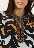 Breezy Kurta blouse with print BIANCO WHITE Woman image number 2