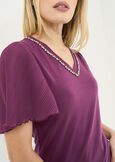 Siby T-shirt with crystals VIOLA Woman image number 2